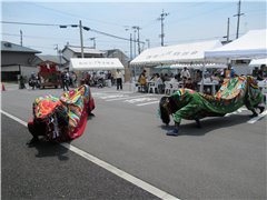 開会式 西町大獅子パフォーマンス
