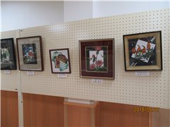 展覧会 秋桜切り絵会②