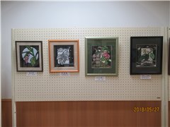 展覧会 秋桜切り絵会③